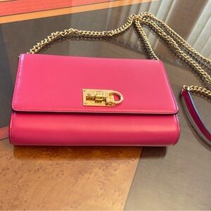 Salvatore ferragamo fuchsia crossbody bag